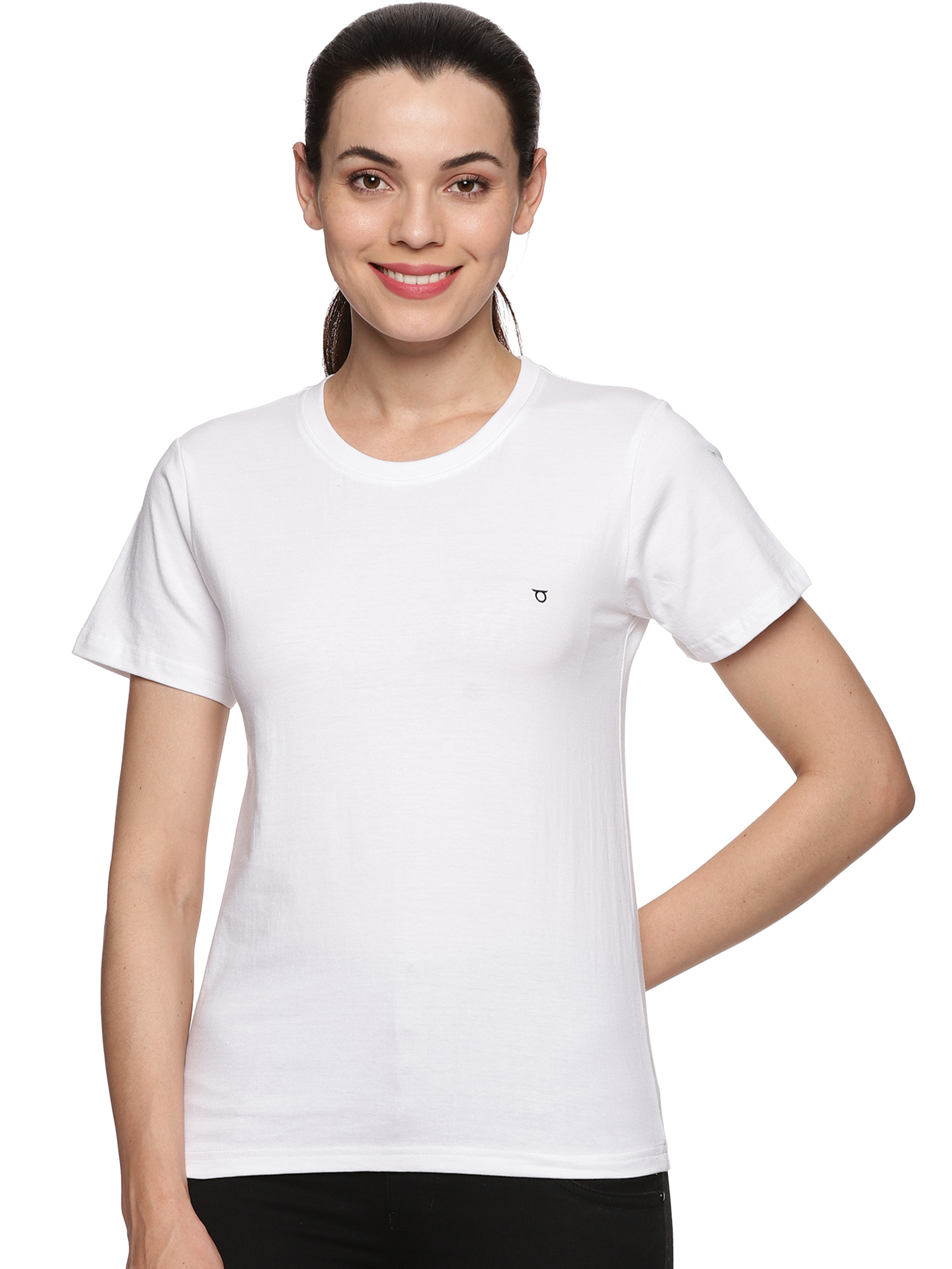 Mom Of Three Angels - Ladies Slim Fit Basic Promo Jersey T-Shirt